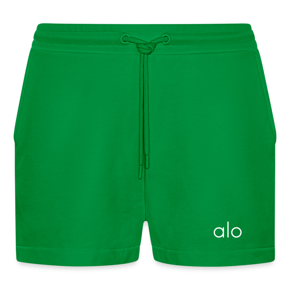 Alo Yoga Women Organic Relaxed Cropped Shorts Organic Relaxed Cropped Shorts Made in EU SPOD City Green XS 