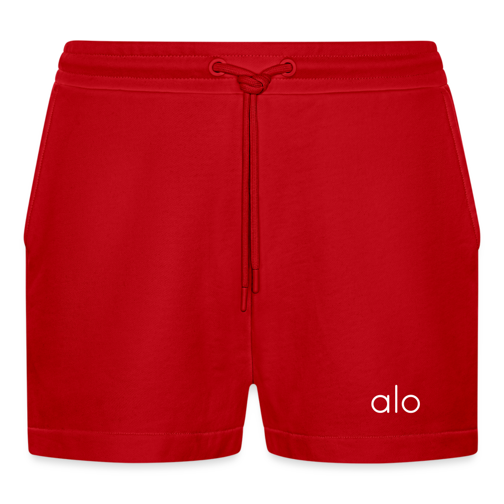 Alo Yoga Women Organic Relaxed Cropped Shorts Organic Relaxed Cropped Shorts Made in EU SPOD red XS 
