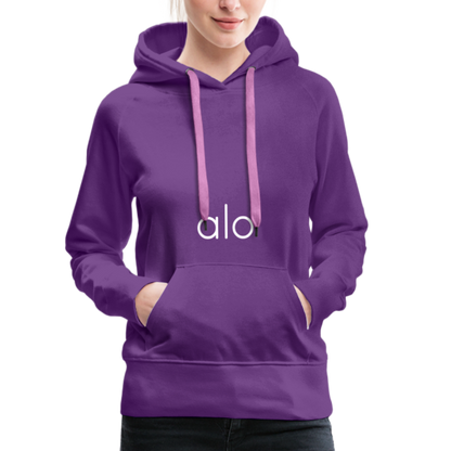 Alo Yoga Women’s Premium Hoodie Women’s Premium Hoodie | Spreadshirt 444 SPOD purple S 